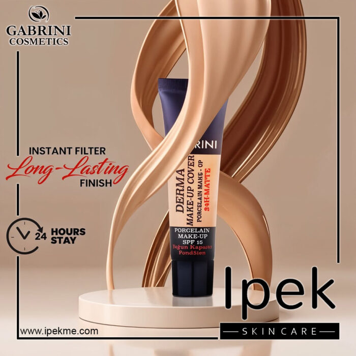 کرم پودر درما گابرینی Derma Make-Up Cover Porcelain Make-Up 24H Matte SPF15 - Image 3