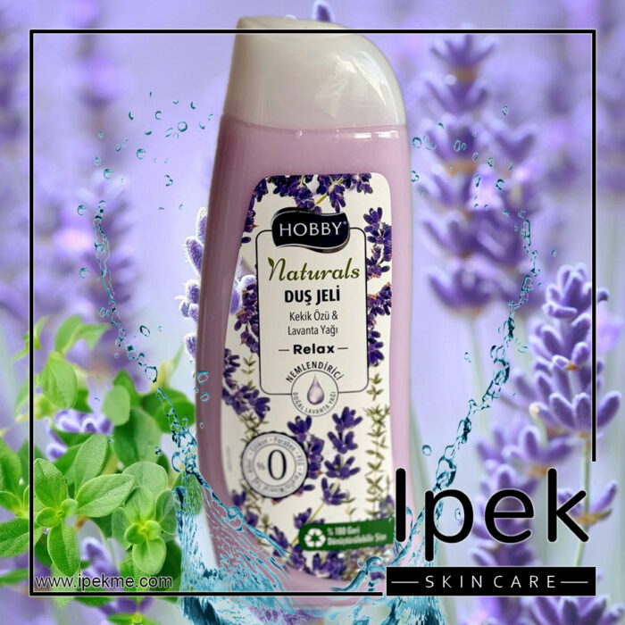شامپو بدن – شاور ژل حاوی عصاره لاوندر و آویشن هوبی Hobby Naturals Thyme Extract & Lavender Oil Shower Gel - Image 1