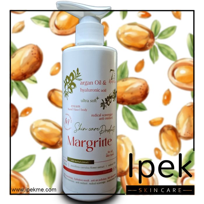 کرم مرطوب کننده آرگان و هیالورونیک اسید مارگریت 250 میلی لیتر Margritte Argan Oil & Hyaluronic acid - Image 1