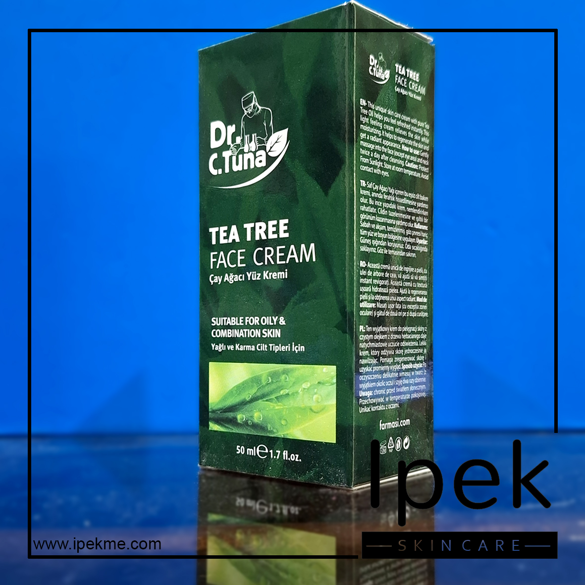 TeaTreeDrTuna01 کرم مرطوب کننده صورت تی تری فارماسی 50 میل 50ml Tea tTree Face Cream Farmasi - Image 1